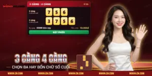 Cách đánh 3 càng 4 càng Winvn với ví dụ chọn ba và bốn chữ số cuối, tiền cược và nút đặt phiếu