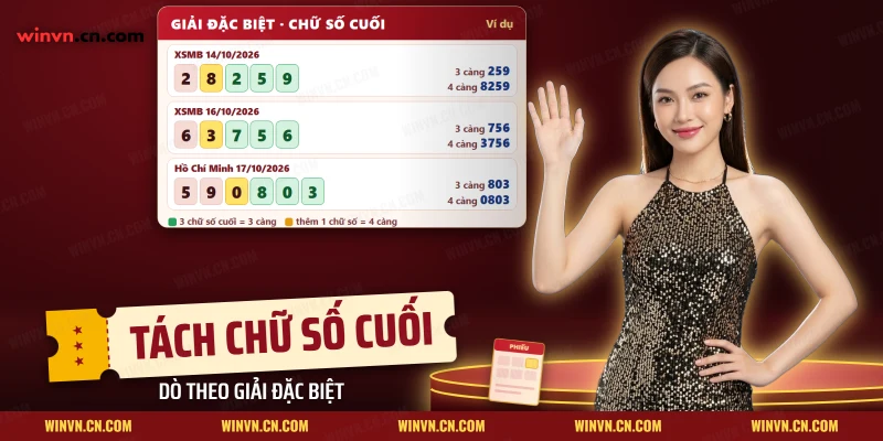 Các kỳ quay XSMB và Hồ Chí Minh với ba và bốn chữ số cuối giải đặc biệt của 3 càng 4 càng Winvn