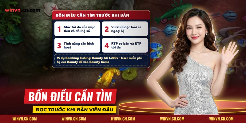 Bốn điều cần tìm trong thông tin trả thưởng của bắn cá JILI, kèm ví dụ Bombing Fishing với Bounty và laser miễn phí